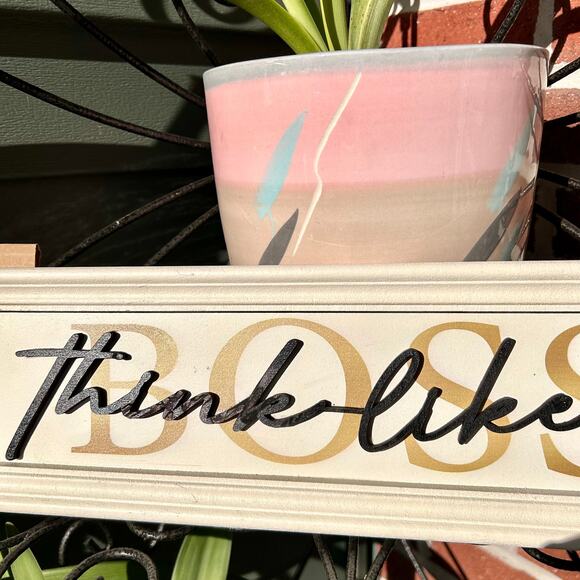 NWT Michaels "Think Like a BOSS" Plaque by Ashland - Picture 3 of 10